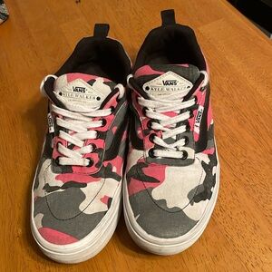 Vans Kyle Walker Pro Camo Skateboard Shoes Pink Gray